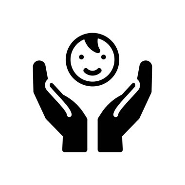 Yürüyen vektör glyph düz simgesi