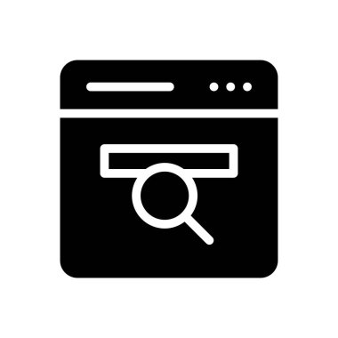 Web sayfası vektör simgesi düz simgesi