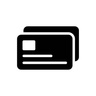 Kart vektör düz simgesi