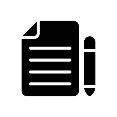 dosya vektörü glyph düz simgesi