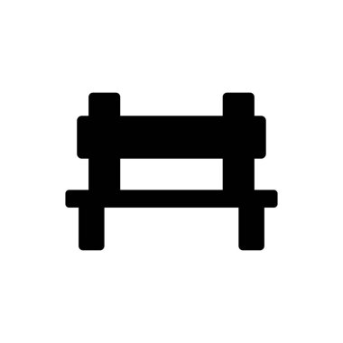 park vektörü simgesi düz simgesi