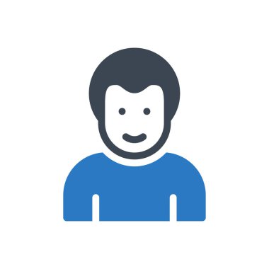 Adam vektör renk simgesi