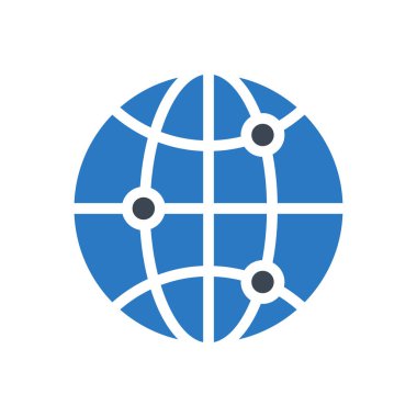 ağ vektörü renk simgesi