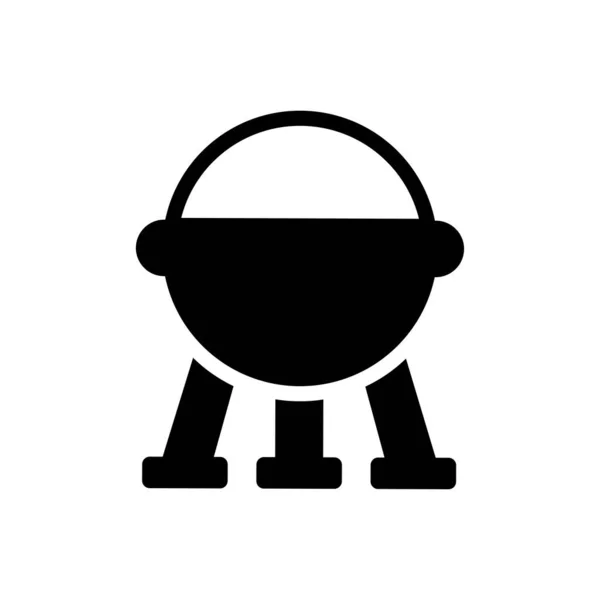 Ufo Vector Glifo Icono Plano — Vector de stock