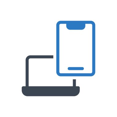 veri aktarım vektörü renk simgesi