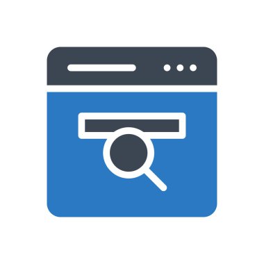 Web sayfası vektör renk simgesi