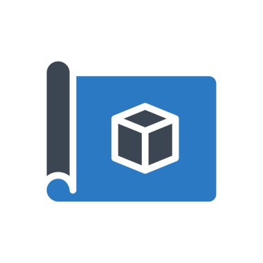 Blueprint vektör renk simgesi