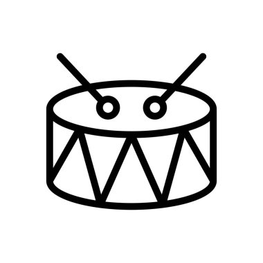 müzik vektörü ince çizgi simgesi