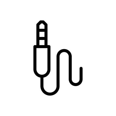 Jack vektör ince çizgi simgesi