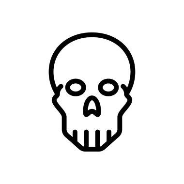 yüz vektörü ince çizgi simgesi