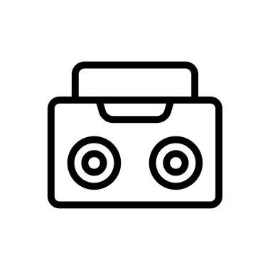 bant vektörü ince çizgi simgesi