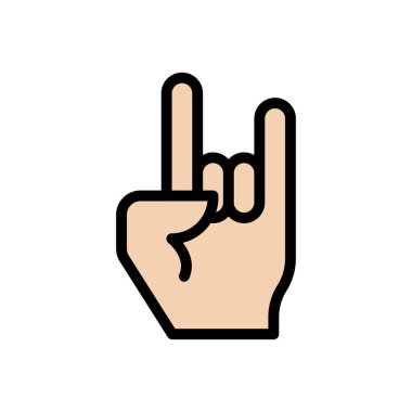 el vektörü düz renk simgesi