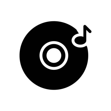 müzik vektörü düz simge