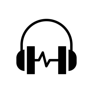 müzik vektörü düz simge