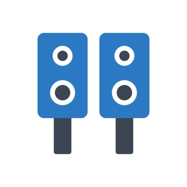 hoparlör vektör renk simgesi