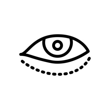 cerrahi vektör ince çizgi simgesi