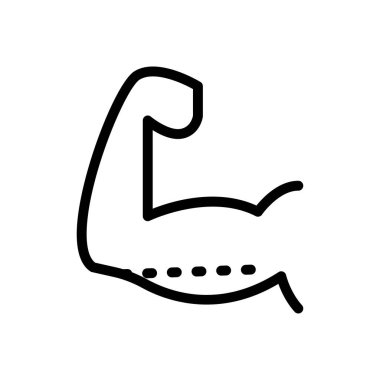 kol vektörü ince çizgi simgesi