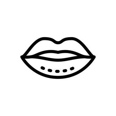 estetik vektör ince çizgi simgesi