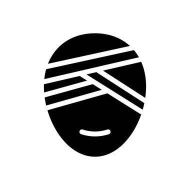 yüz vektör simgesi düz simge