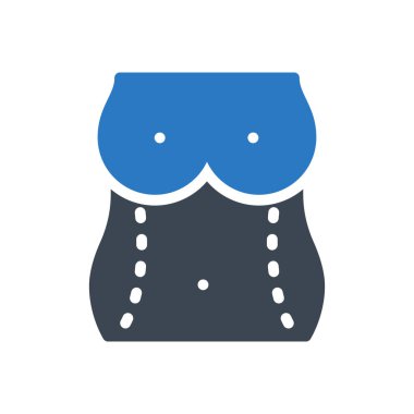 göbek vektörü renk simgesi