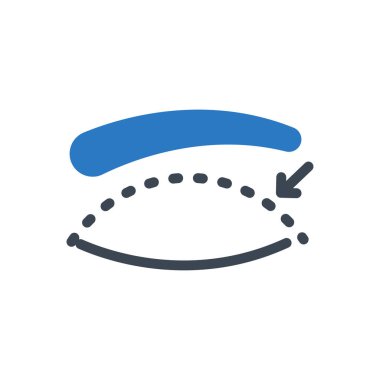 Plastik vektör renk simgesi