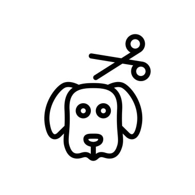 vektör ince çizgi simgesini kes