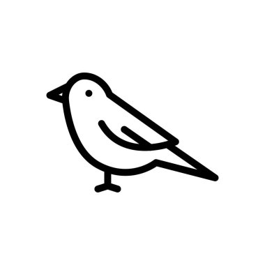 serçe vektörü ince çizgi simgesi