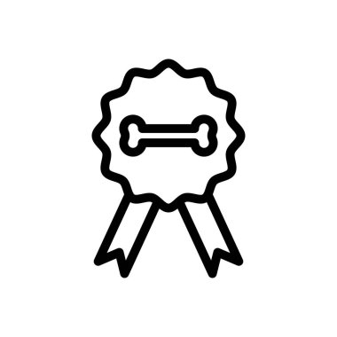 kemik vektörü ince çizgi simgesi