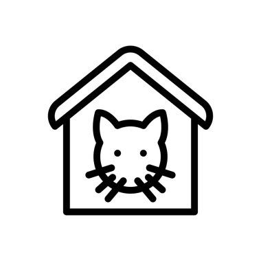 hayvan vektörü ince çizgi simgesi