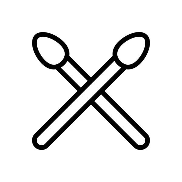 Musik Vektor Thin Line Symbol — Stockvektor