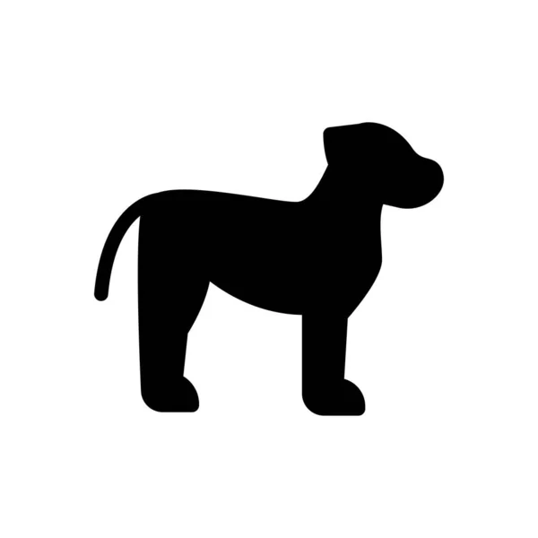 Cachorro Vector Glifo Icono Color — Vector de stock