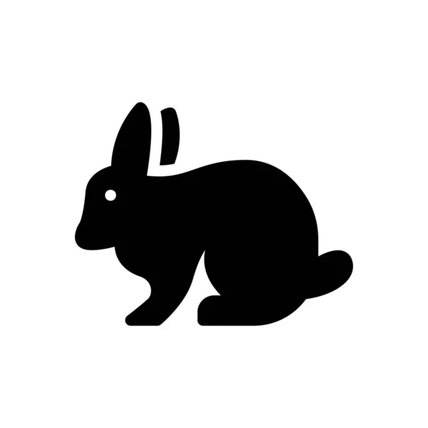 Значок Цвета Вектора Кролика — стоковый вектор