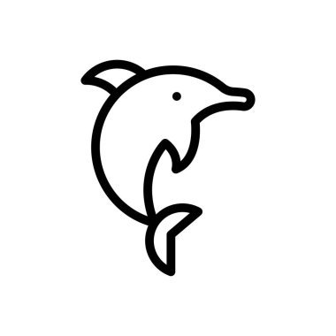 Su vektörü ince çizgi simgesi