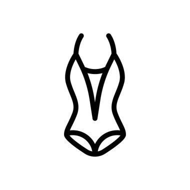 Su vektörü ince çizgi simgesi