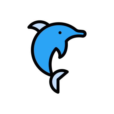 su vektörü düz renk simgesi