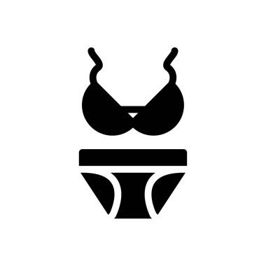 İç çamaşırı vektör simgesi düz simge