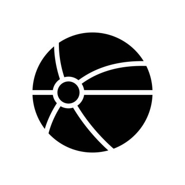 vektör glyph düz simgesini çal