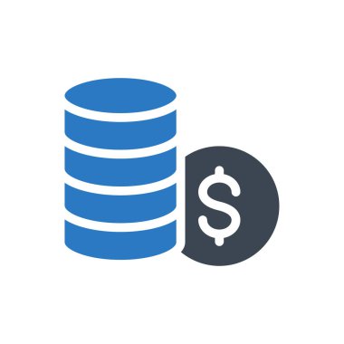 Dolar vektör renk simgesi