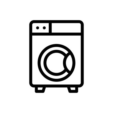 makine vektörü ince çizgi simgesi