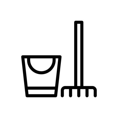 fırça vektörü ince çizgi simgesi