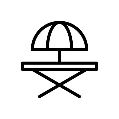 tablo vektörü ince çizgi simgesi