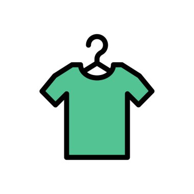 askı vektörü düz renk simgesi