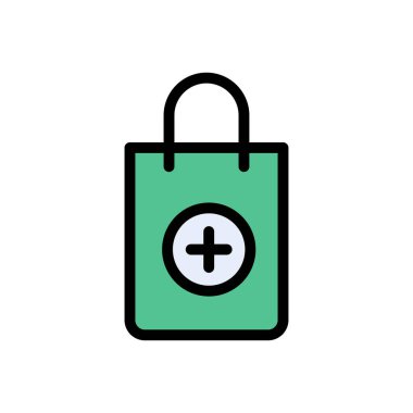 Taşıyıcı vektör düz renk simgesi