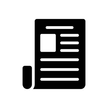 Vektör glyph düz simgesine bas