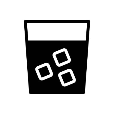 Soda vektörü düz simge