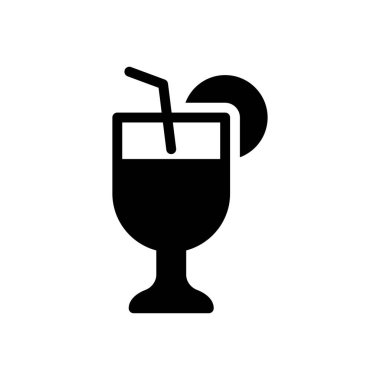 Soda vektörü düz simge