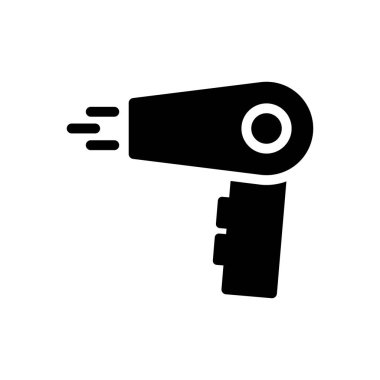 blower vektör glyph düz simgesi