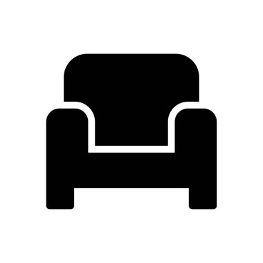 kanepe vektör sembolü düz simge