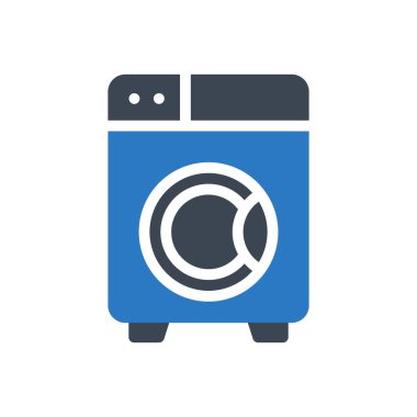 makine vektör renk simgesi