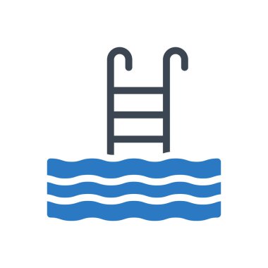 havuz vektörü renk simgesi